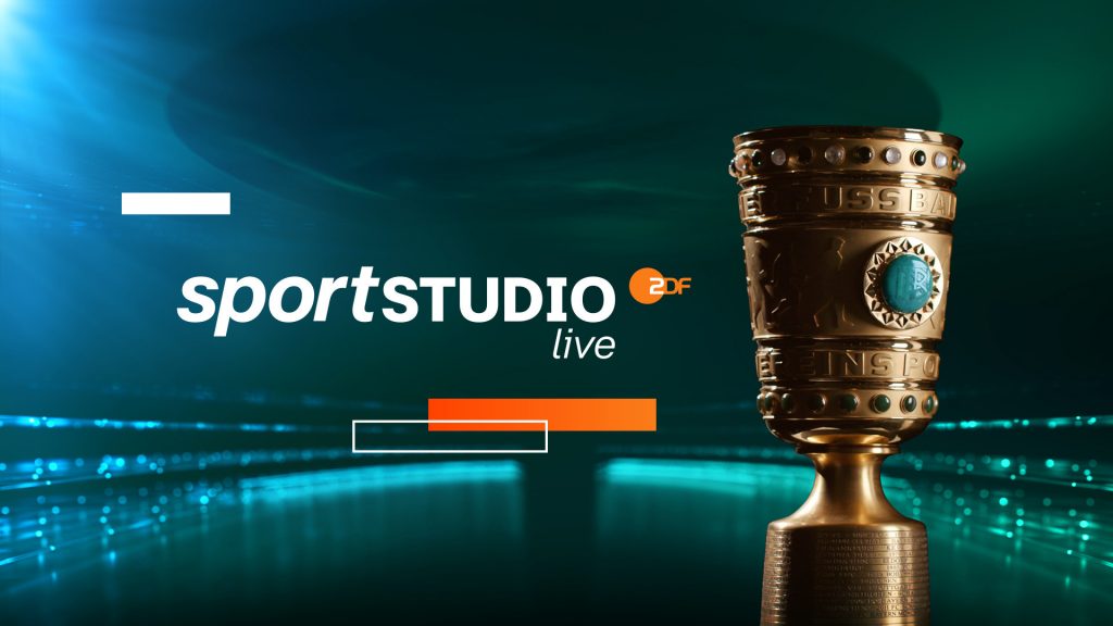 DFB-Pokal mit ZDF-Logo