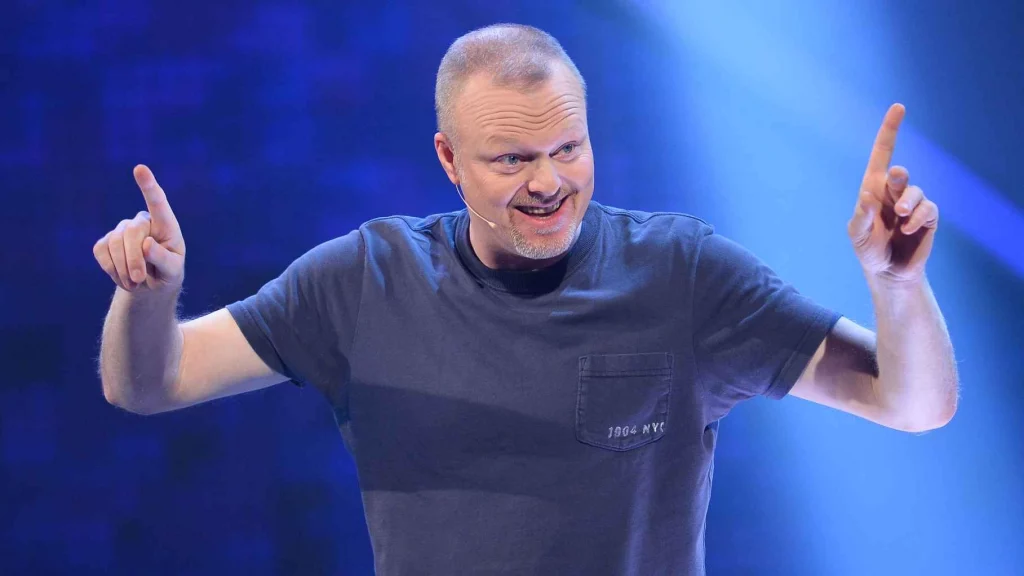 Stefan Raab mit Fingerzeig