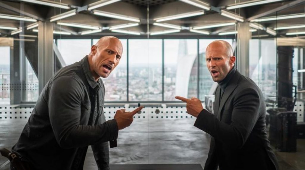 Dwayne Johnson und Jason Statham