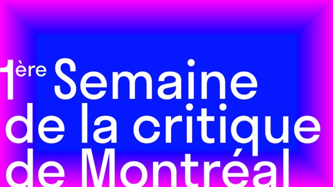 Semaine de la critique Montreal