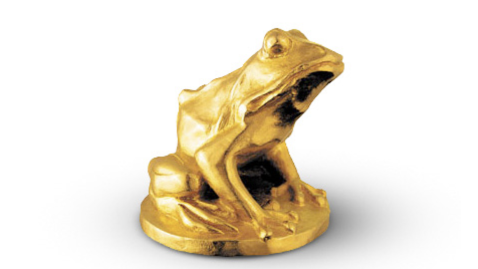 Goldener Frosch e